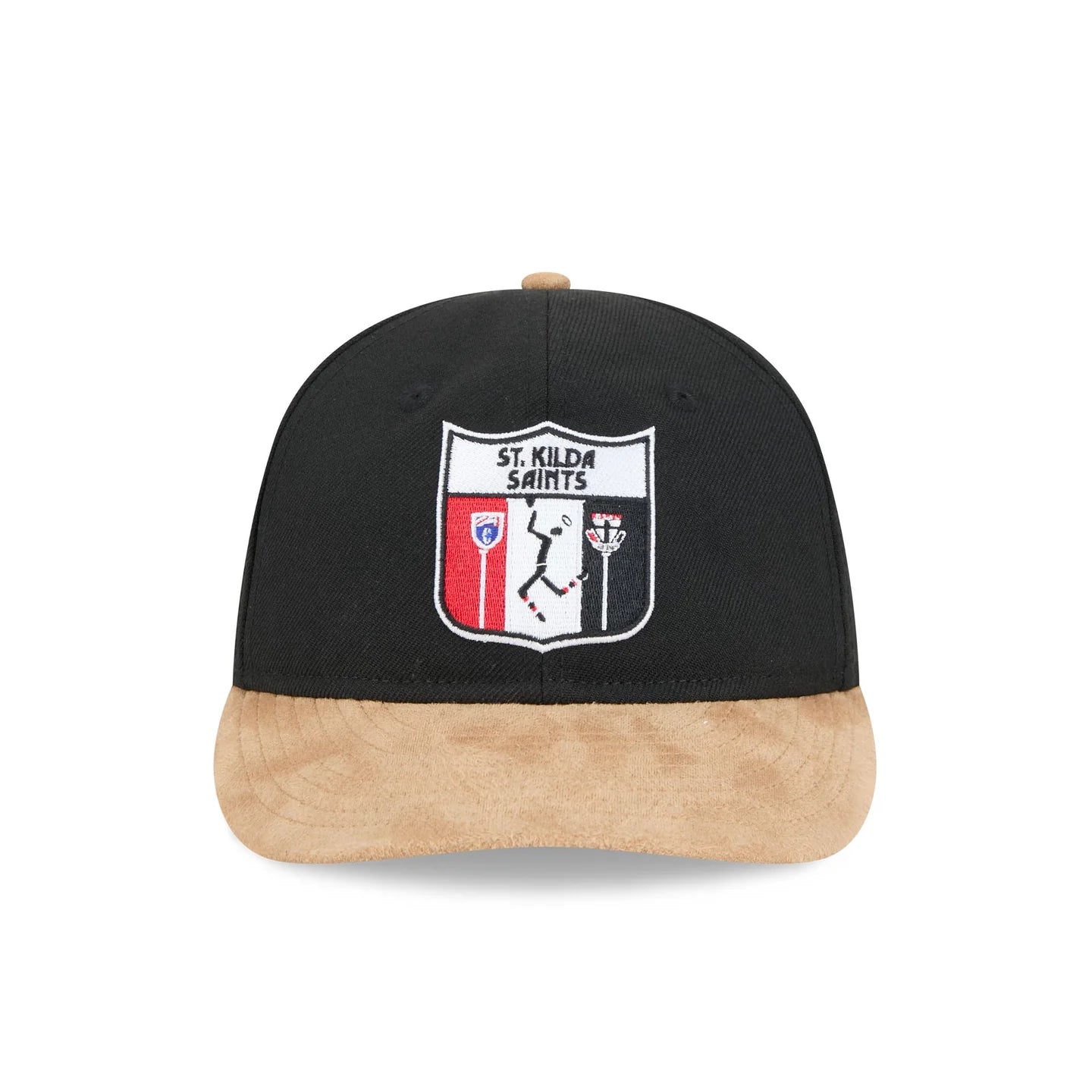 St Kilda Saints Hat - AFL 2025 Retro Contrast Suede 9Fifity Strapback Cap - New Era